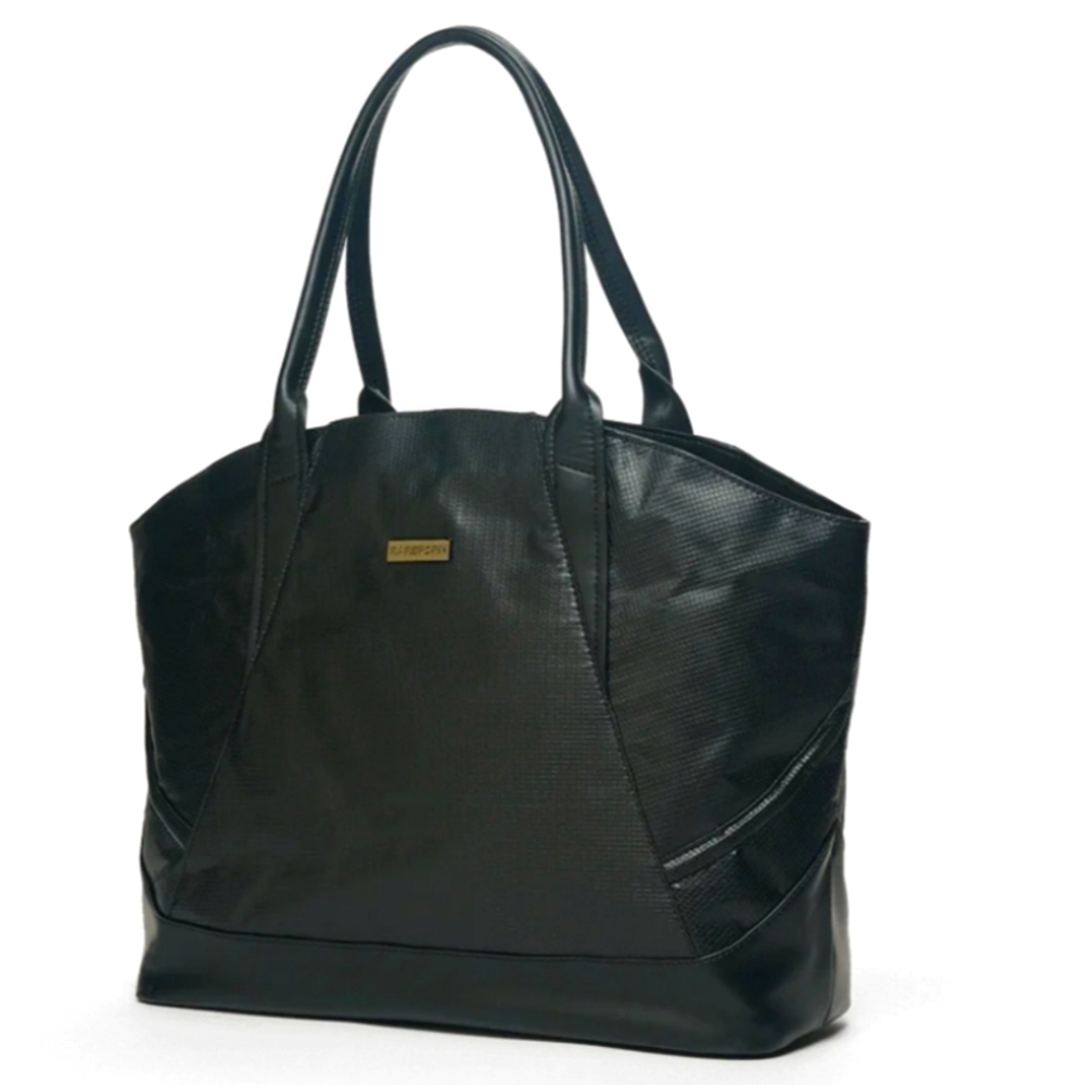 NEW Rareform Tessa Large Black Tote Bag Repurposed Vegan Upcycle Billboard Vinyl